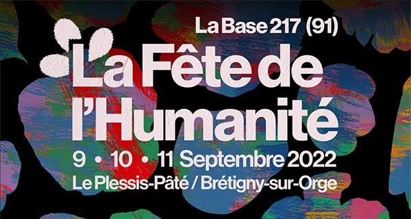 Affiche de l'édition 2022 de la Fête de l'Huma