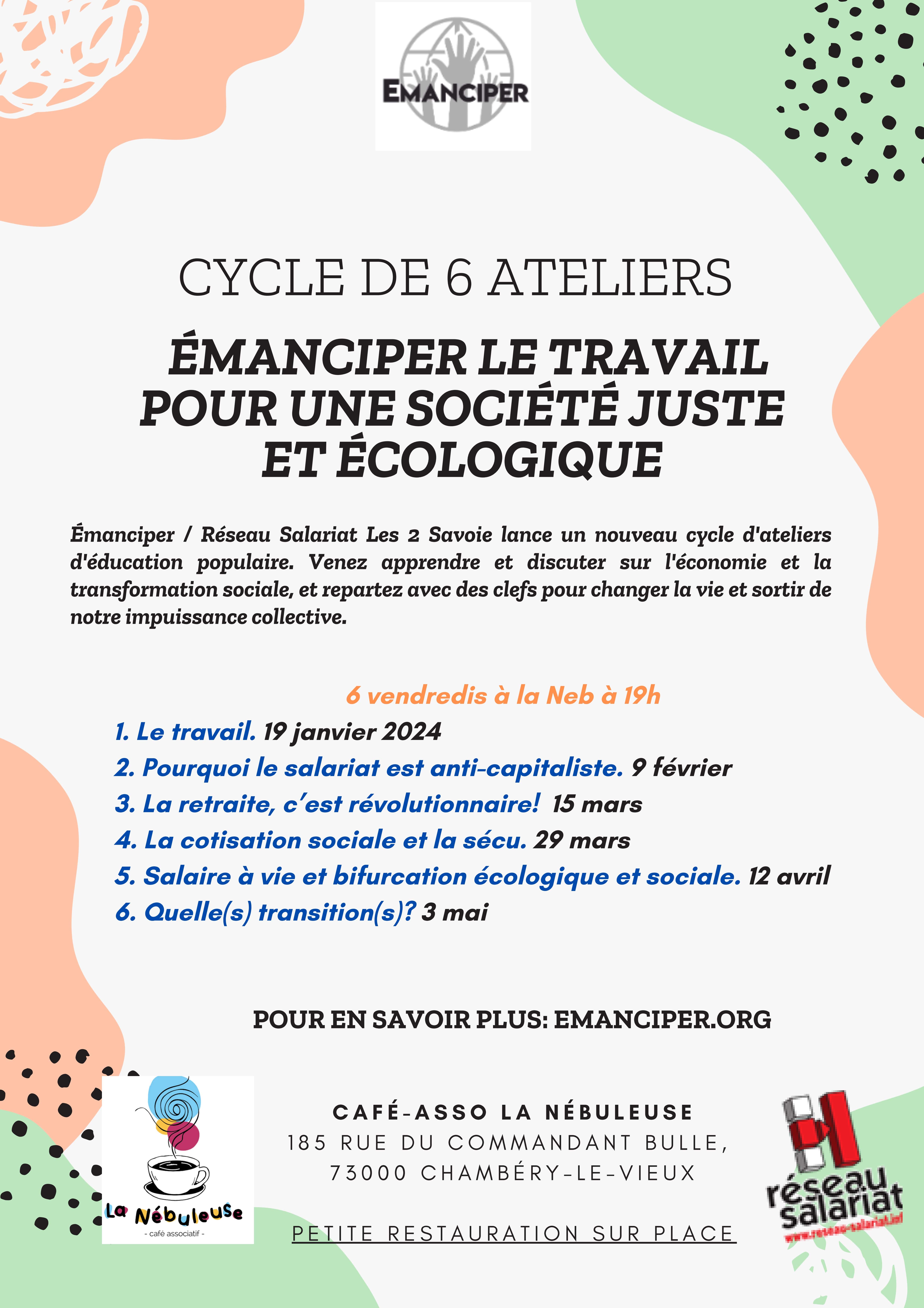 Tract “Émanciper le travail pour une société juste et écologique”