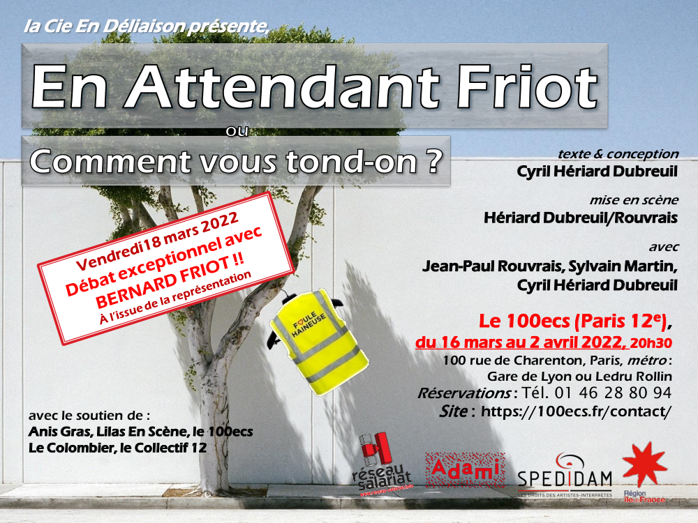 Flyer En attendant Friot